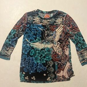 Johnny Was Lunamo Crane Crewneck Longsleeve